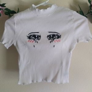 White Crybaby Short Sleeve Tee
